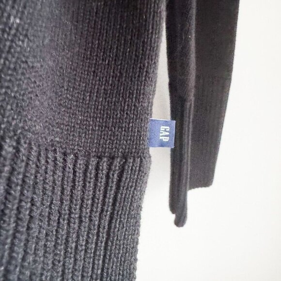 GAP Black Turtleneck 100% Cotton Minimalist L - Picture 4 of 8